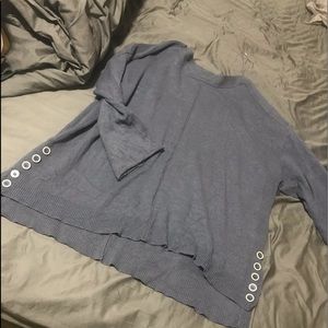 Plus size woman’s quarter sleeve sweater